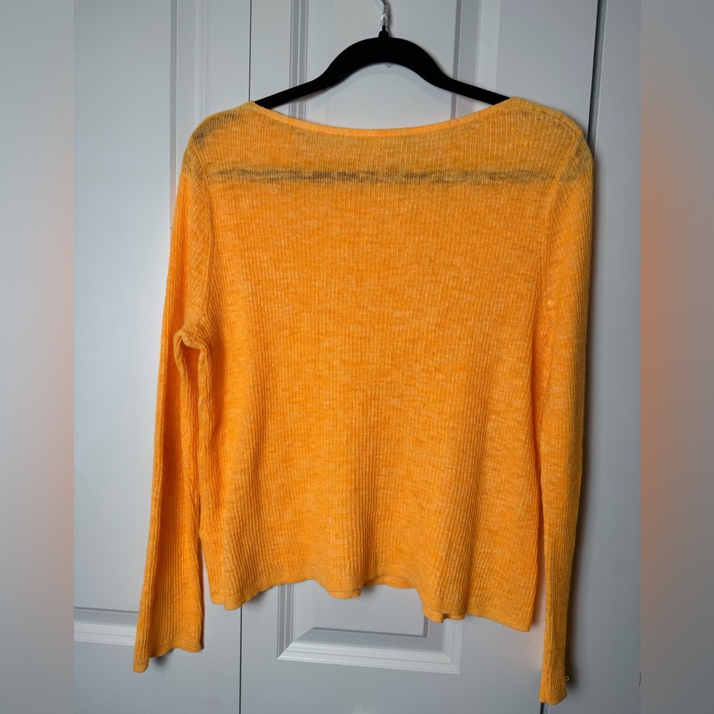 Eileen Fisher Linen blend knit long sleeve - Picture 5 of 5